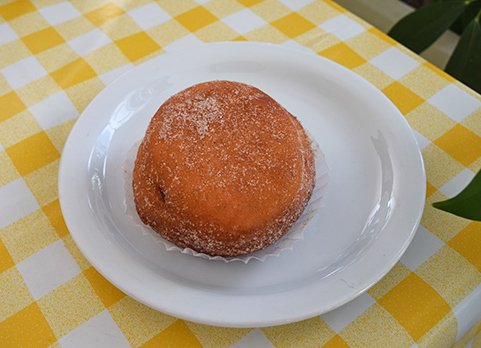 jam doughnut at village bakehouse