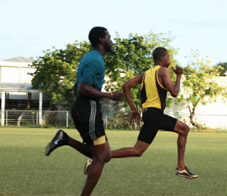 zharnel hughes running track