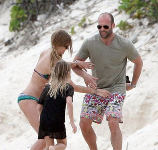 jason statham and Rosie Huntington-Whiteley anguilla