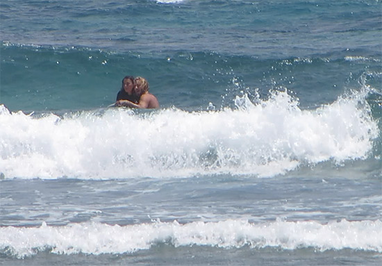 looking for landmarks while surfing in jobos puerto rico