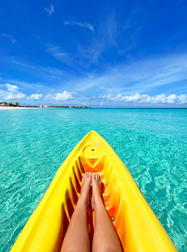 blue water kayaking anguilla