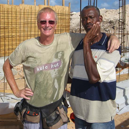 Anguilla builders Ken and Curtis