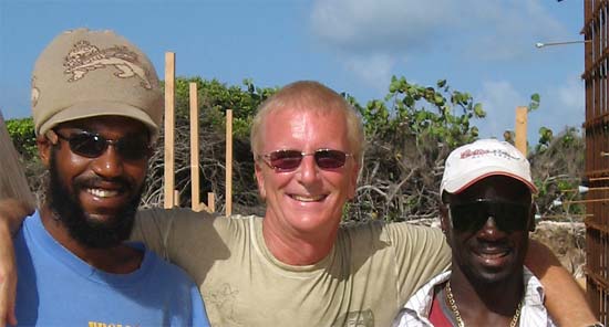 Anguilla builders Jason and Toby