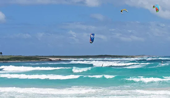 kitesurfing on savannah bay anguilla