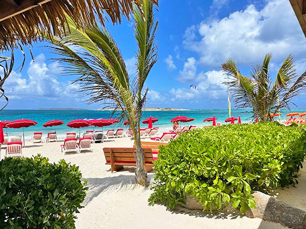 kontiki beach restaurant at Orient Bay Beach St Martin