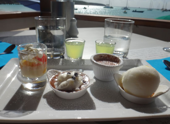 gourmandise dessert at la villa anguilla