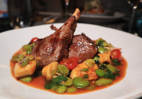 lamb chops with gnocchi