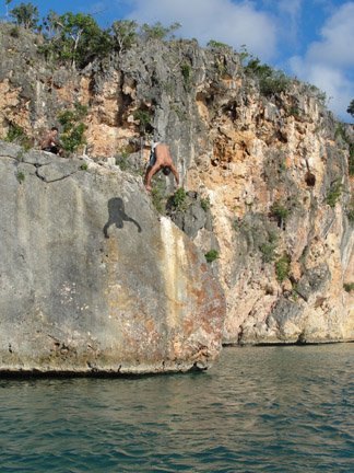 Little Bay rock jump Anguilla