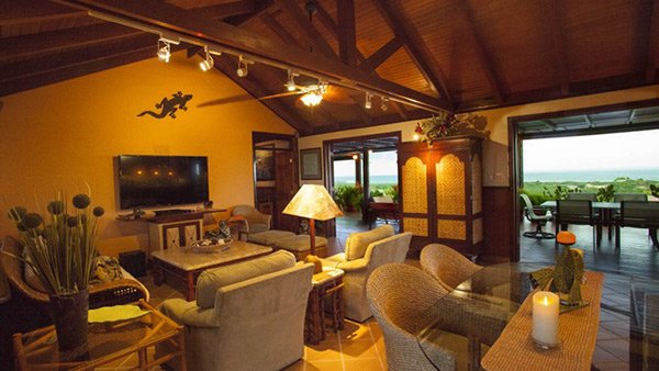 the living room inside wesley house