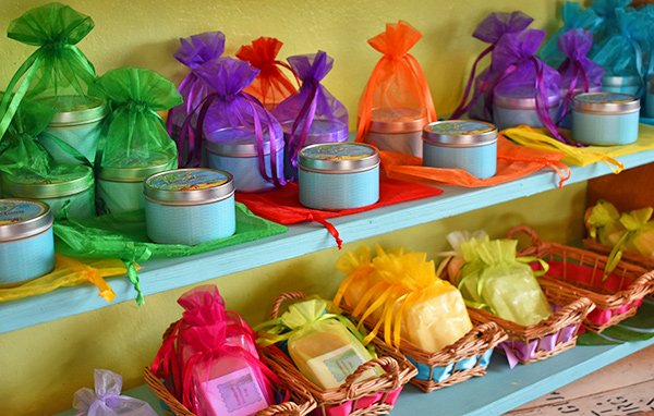 Anguilla made candles, soaps and lotions