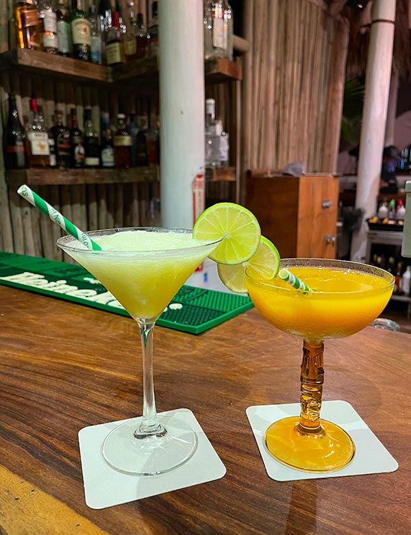 cocktails at long bay beach resort