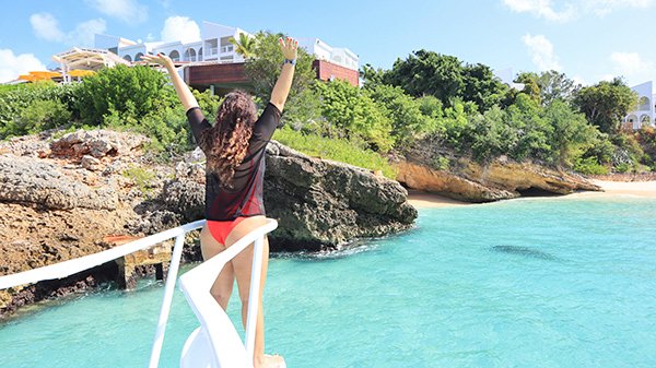 Louise at Meads bay, Anguilla's Rum & Reel Charters