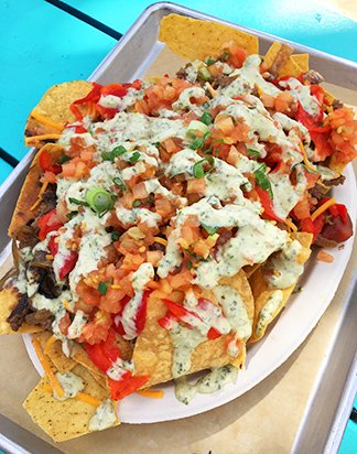 blanchards beach shack chips and guacolmole and big bowl