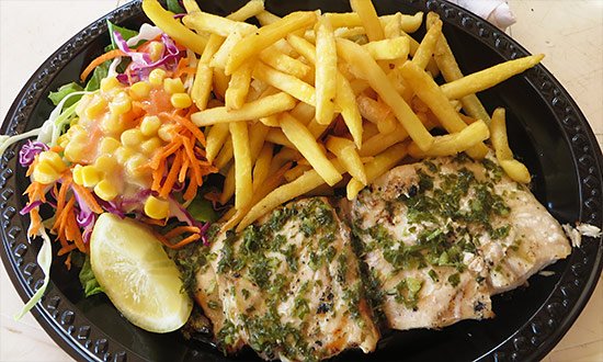 grilled mahi mahi at tropical wave