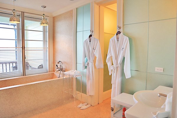 Master Bathroom at Santosha Villa Estate on Long Bay