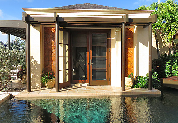 main pool access from master at bird of paradise luxury villa