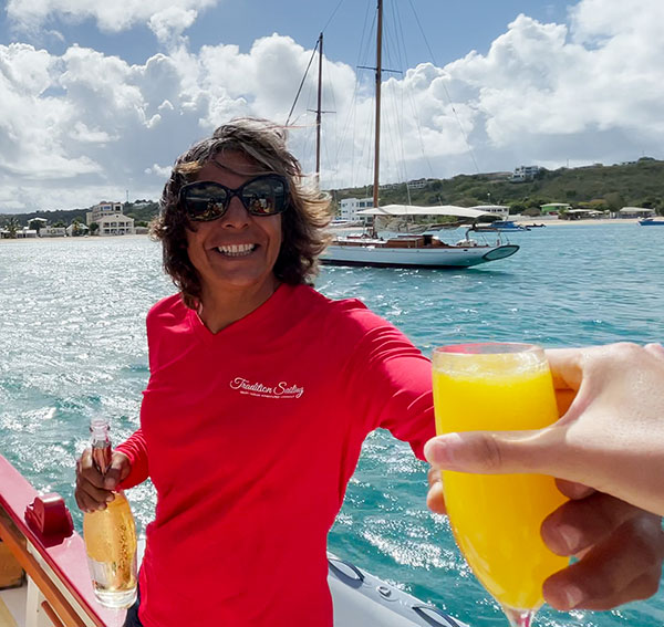 morning mimosas on tradition sailing charter