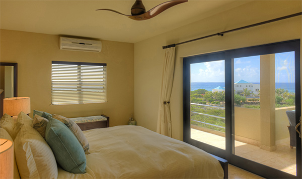 view from the first bedroom at moondance villa