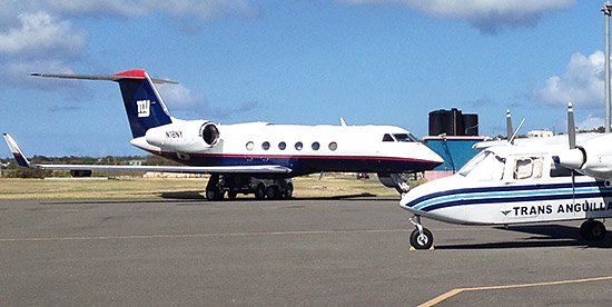 ny giants jet in anguilla