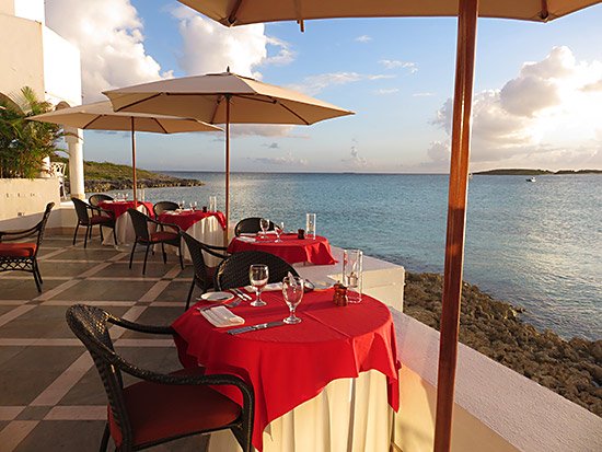 the outdoor terrace at spice cap juluca