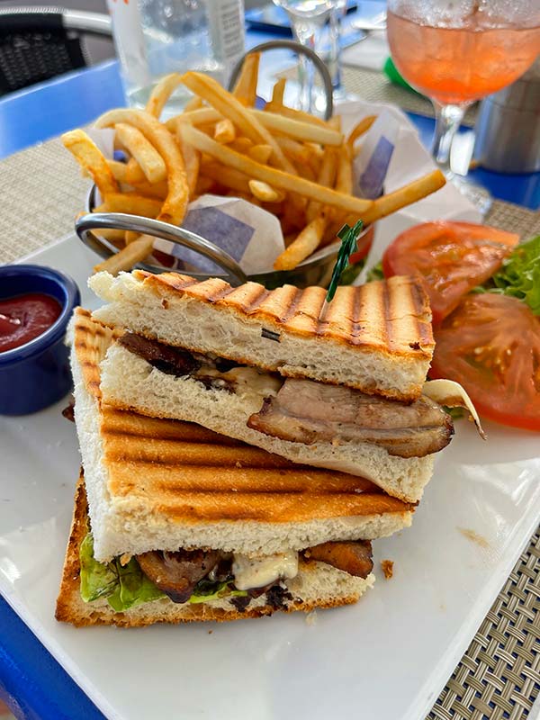 duck panini at Trattoria Tramonto