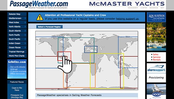 passage weather site  