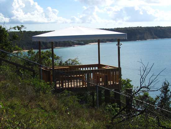 deck overlooking Crocus Bay