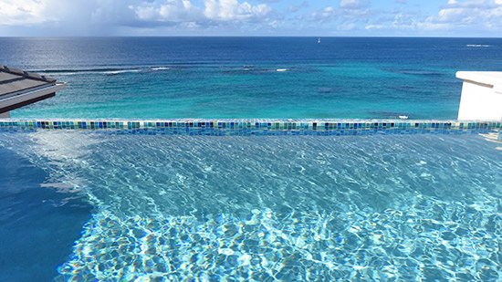 zemi beach penthouse pool view looking straight ahead