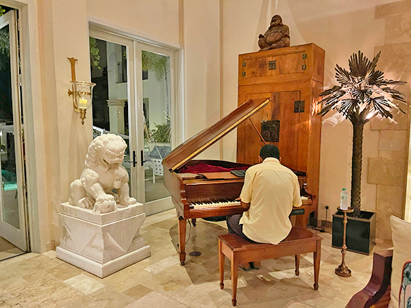 inside quintessence hotel lobby