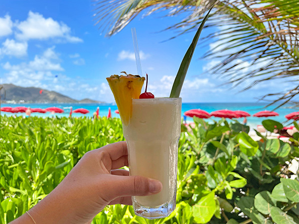 Kontiki Beach on Orient Bay, Saint Martin