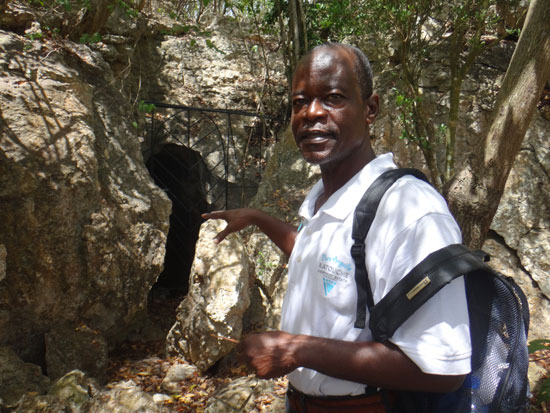 arriving at anguillas cavannagh cave