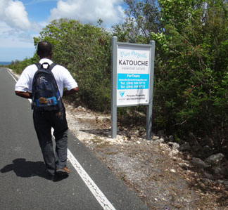 our guide oliver leading the way to the katouche valley