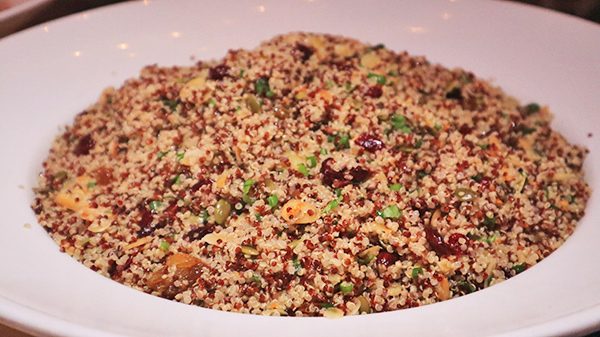 Quinoa salad at Beach BBQ Buffet At Belmond Cap Juluca