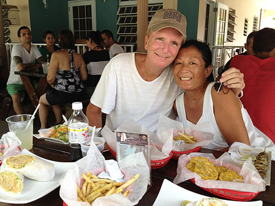 inside la cambija restaurant in rincon, puerto rico