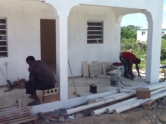 rotary club of anguilla constructing tyrone home