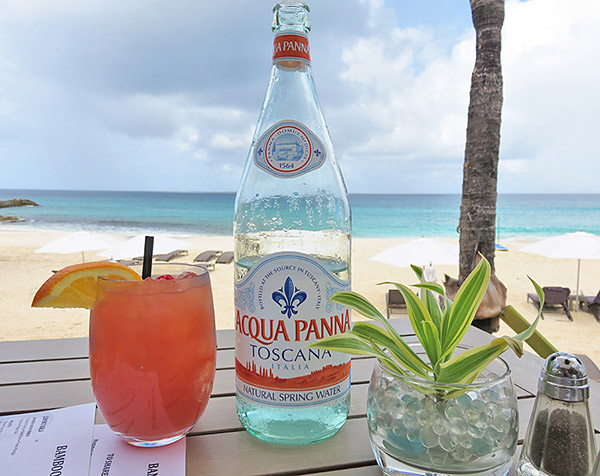 front row seat at bamboo bar and grill on meads bay beach