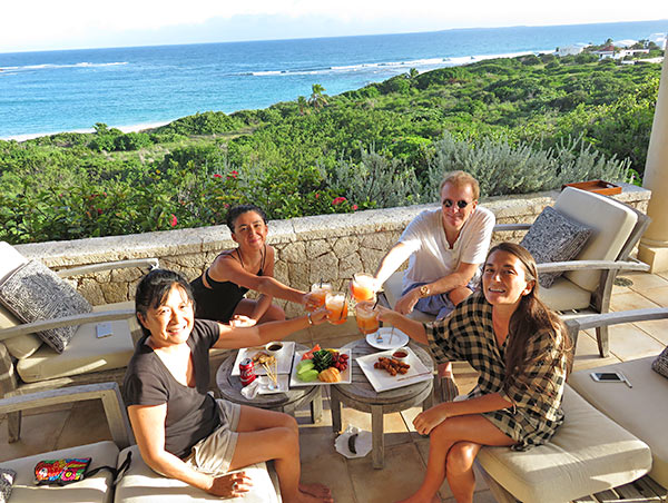 rum punch cheers at bird of paradise villa