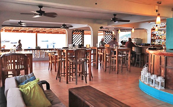 Inside dining room at sandBar