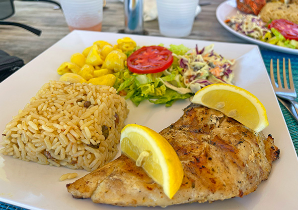 Sandy Island, Anguilla lunch