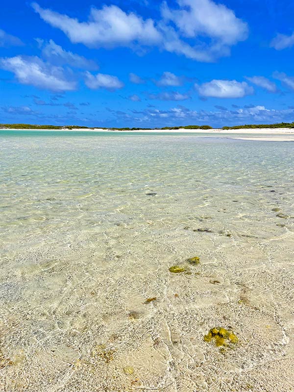 scrub island deadman bay taschim relaxing