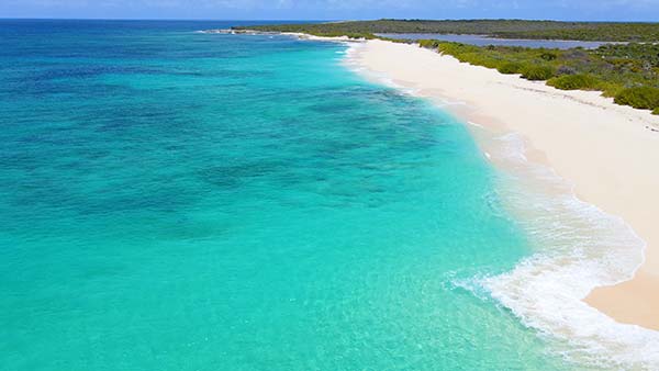 scrub island beach