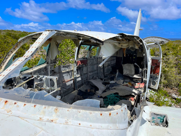 abandoned plane wreck