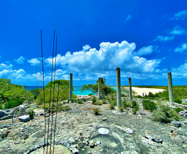 building remains Scrub Island