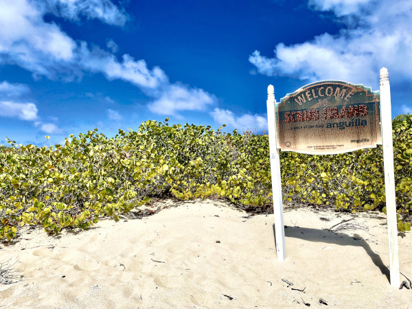 scrub island sign