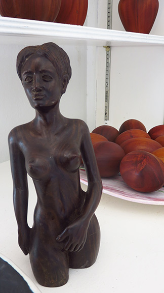 signature female carving by devonish