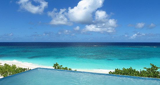 the view from the second storey beachfront suite at zemi beach