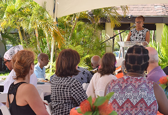 sherille hughes at lit fest anguilla