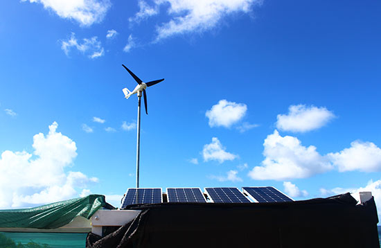 the wind and solar power at anguilla jammin