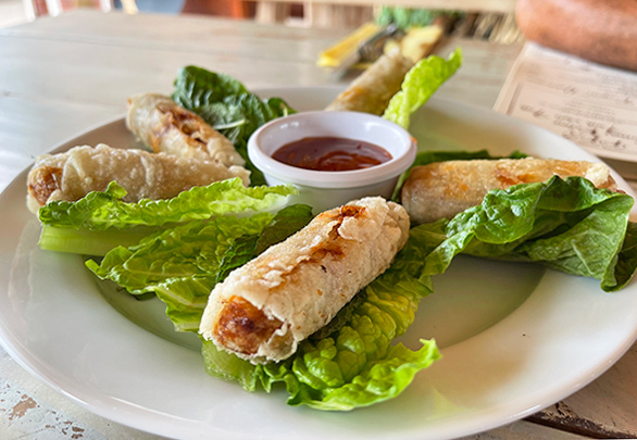 Spring Chicken Rolls at Yellow Beach 