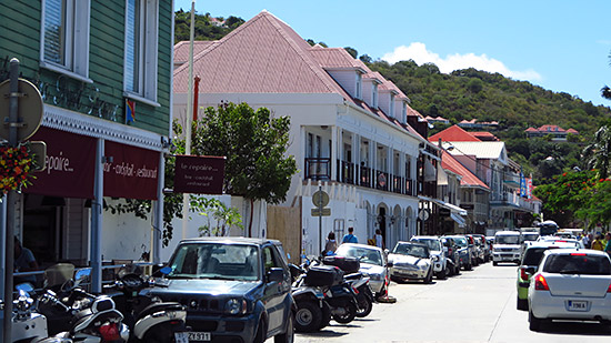 walking through gustavia